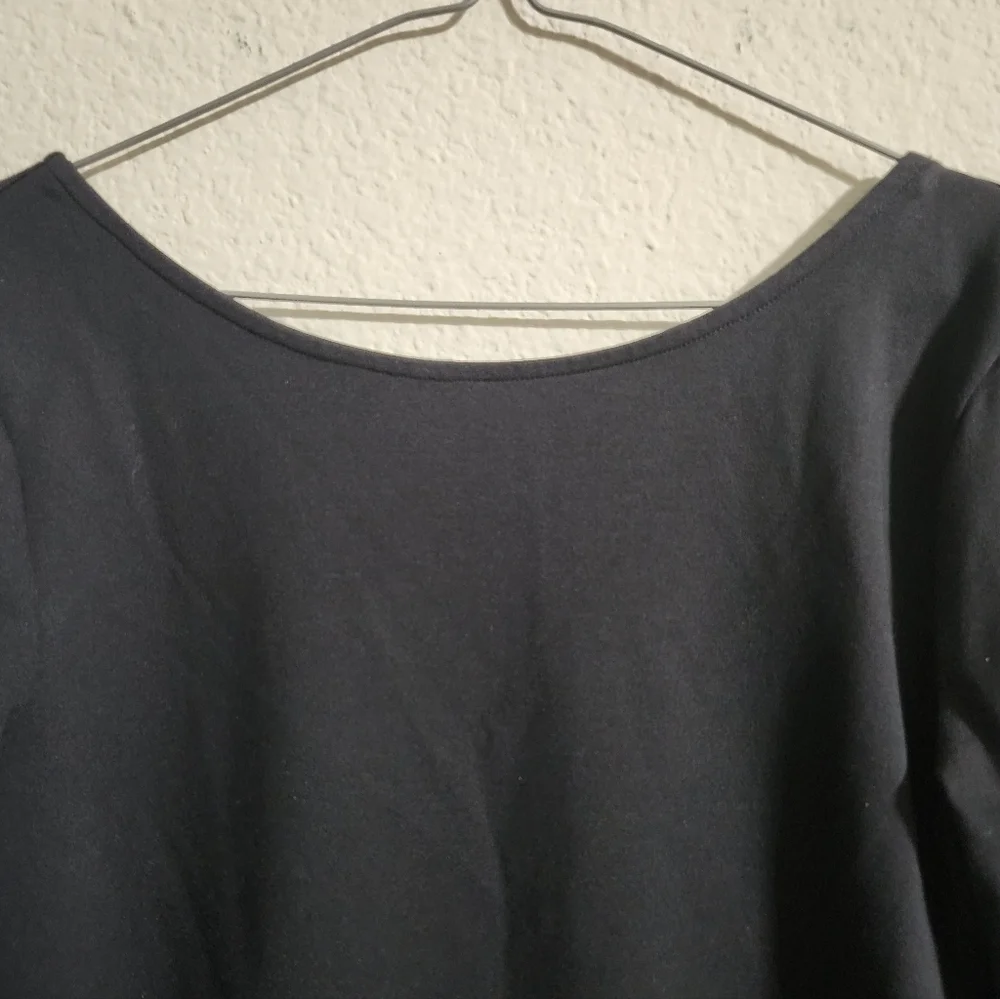Lovers and Friends Black mini dress low back with gold chain detail size medium